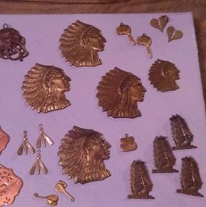 Crafting metal art and deco.